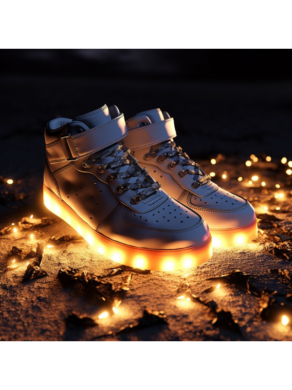 LED Light Multi Color Unisex High Top USB charging LED Shoes